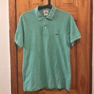 Lacoste seafoam green polo